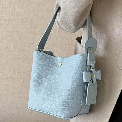 Blue Leather Crossbody Buckle Bag Easy Beauty Nepal