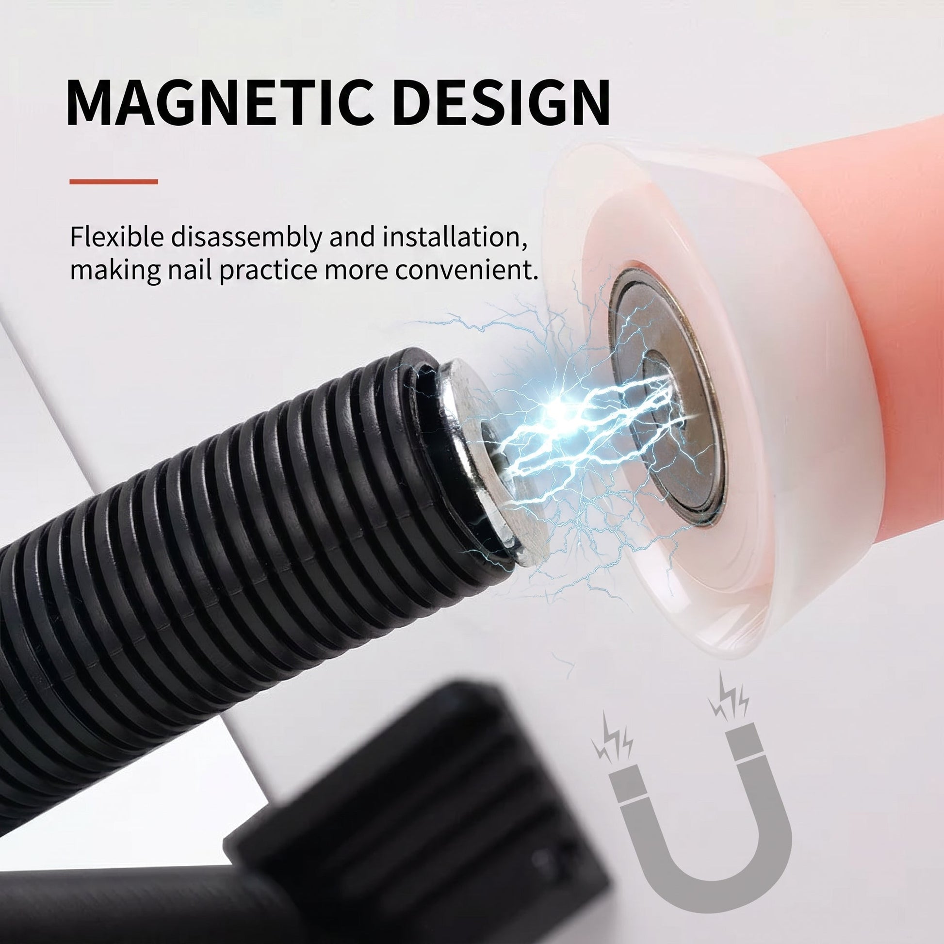 Magnetic Nail Art Practice Hand With Flexible Stand Mask Queen Nepal