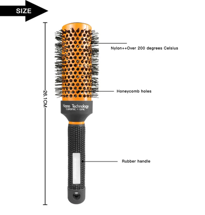 Professional Thermal Ceramic Round Brush — Salon Blowout Styling Mask Queen Nepal