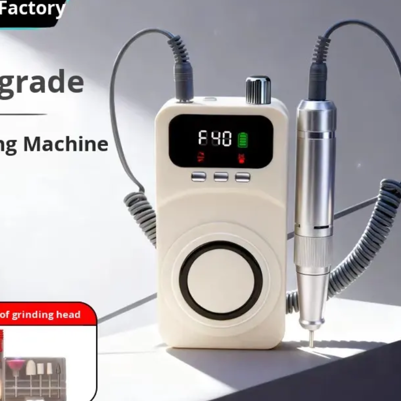 Portable 2-in-1 Rechargeable Nail Drill & UV Lamp Mask Queen Nepal