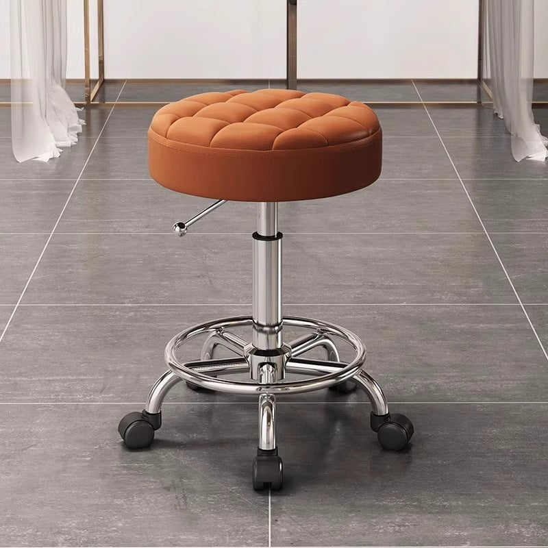 Adjustable Swivel Salon Stool With Silent Wheels Mask Queen Nepal