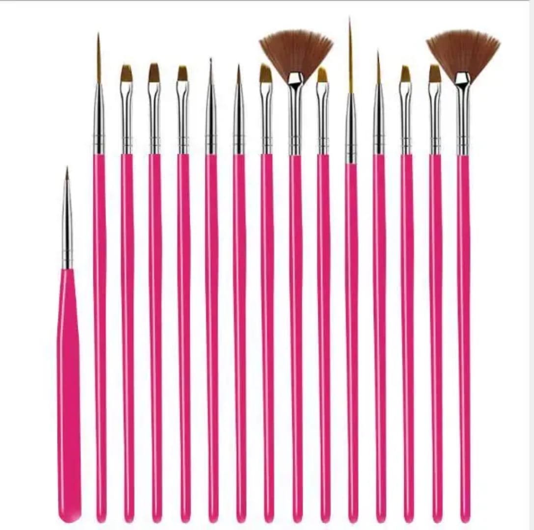 15 Piece Nail Art Brush Set. Mask Queen Nepal