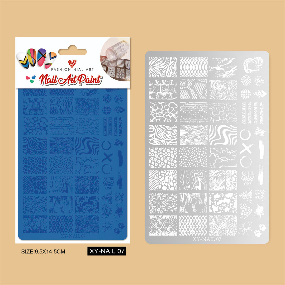 Nail Art Stamping Plate Mask Queen Nepal