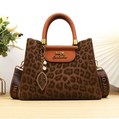 Womens Vintage Leopard Print Handbag Easy Beauty Nepal