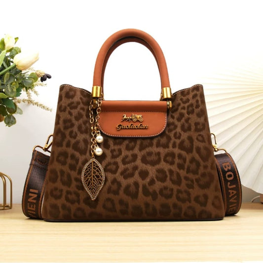 Womens Vintage Leopard Print Handbag Easy Beauty Nepal