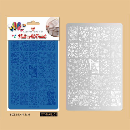 Nail Art Stamping Plate Mask Queen Nepal