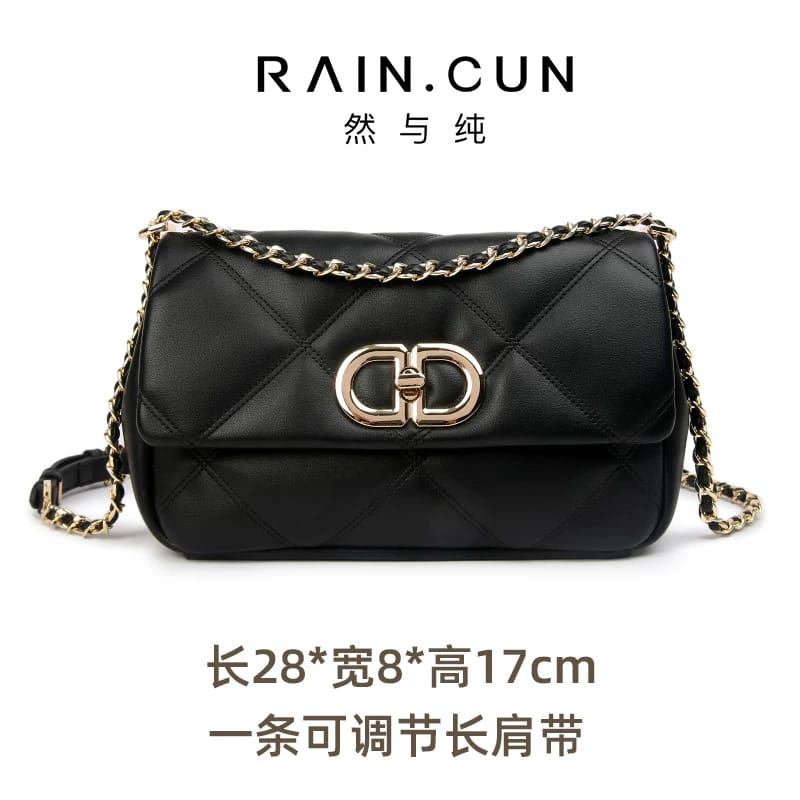 Black Leather Crossbody Women Bag Easy Beauty Nepal