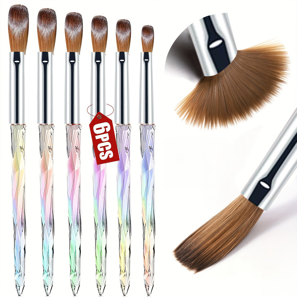 Acrylic Aurora Brush 6Pcs Set Mask Queen Nepal