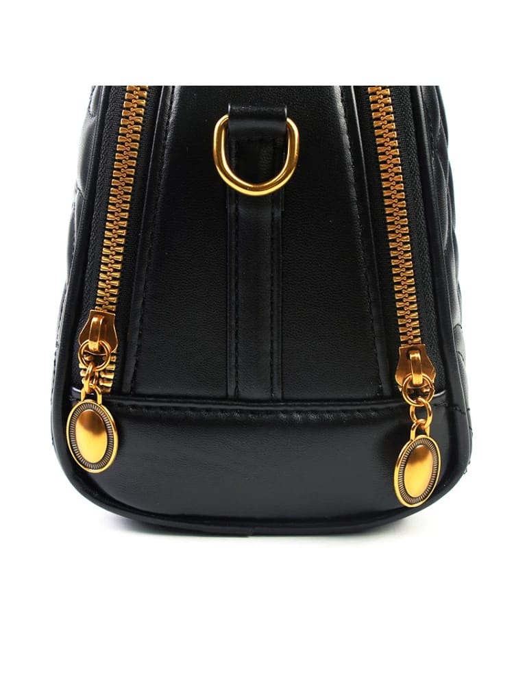Classic Black Leather Crossbody bag Easy Beauty Nepal