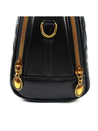 Classic Black Leather Crossbody bag Easy Beauty Nepal