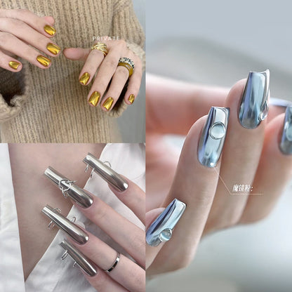 Nail Chrome Golden 1+ Silver 1 （2 Boxes Set） Mask Queen Nepal