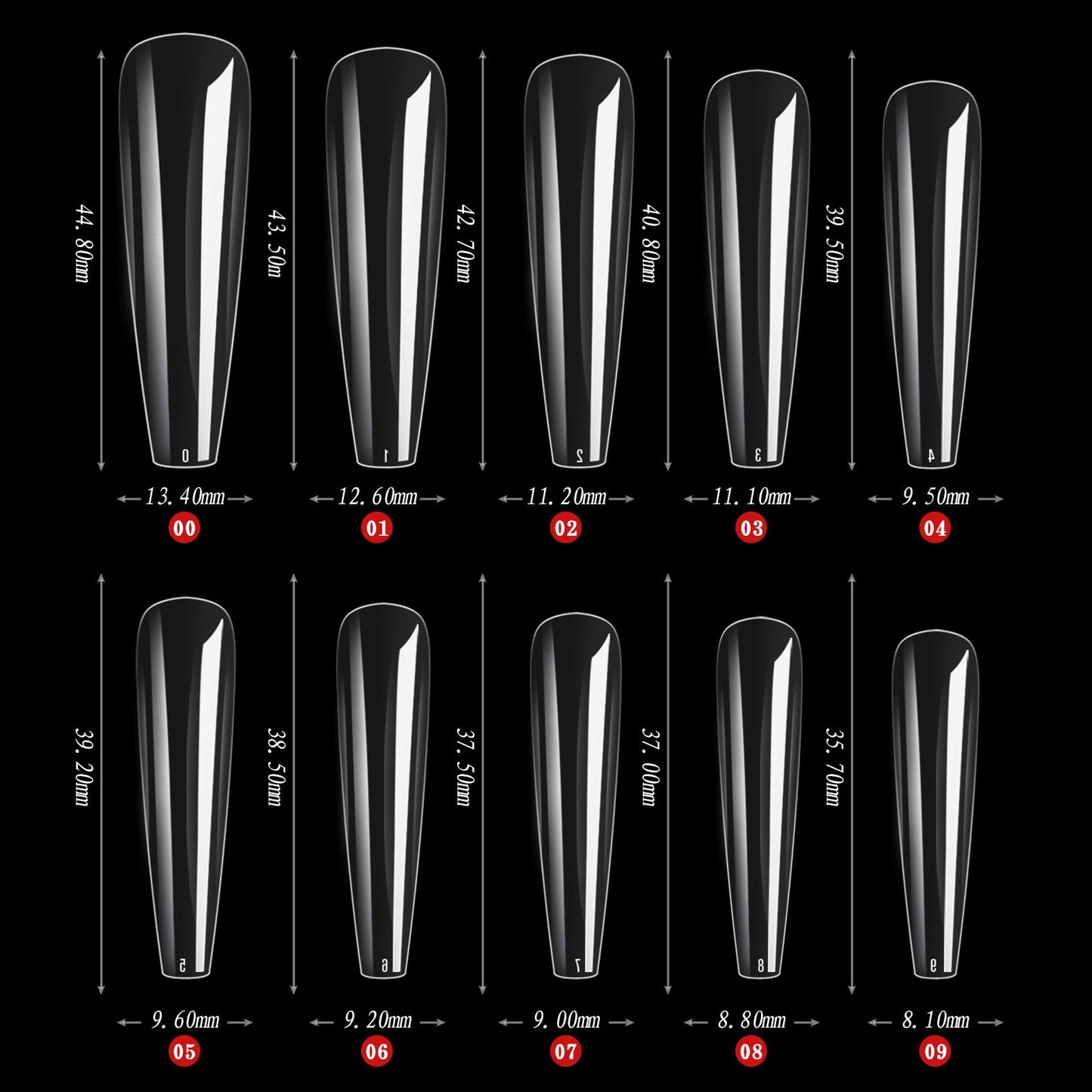 Fake Nail Tips Packet (500 Pcs) Mask Queen Nepal