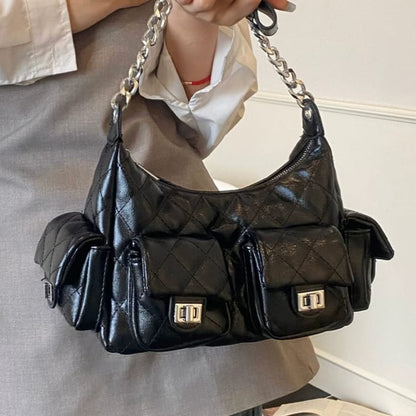 CHANEL Leather Hobo Shoulder Bag Easy Beauty Nepal