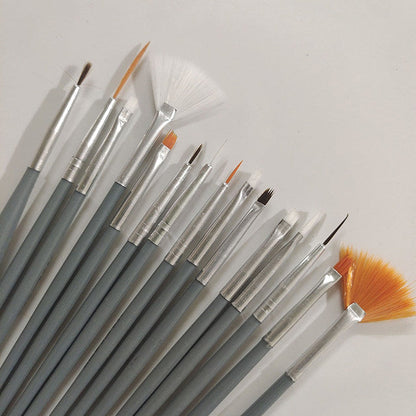 15 Piece Nail Art Brush Set. Mask Queen Nepal