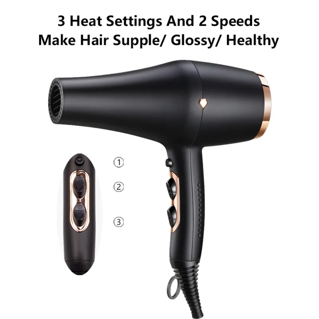 Professional Ionic High-Speed Hair Dryer 2200W Mask Queen Nepal