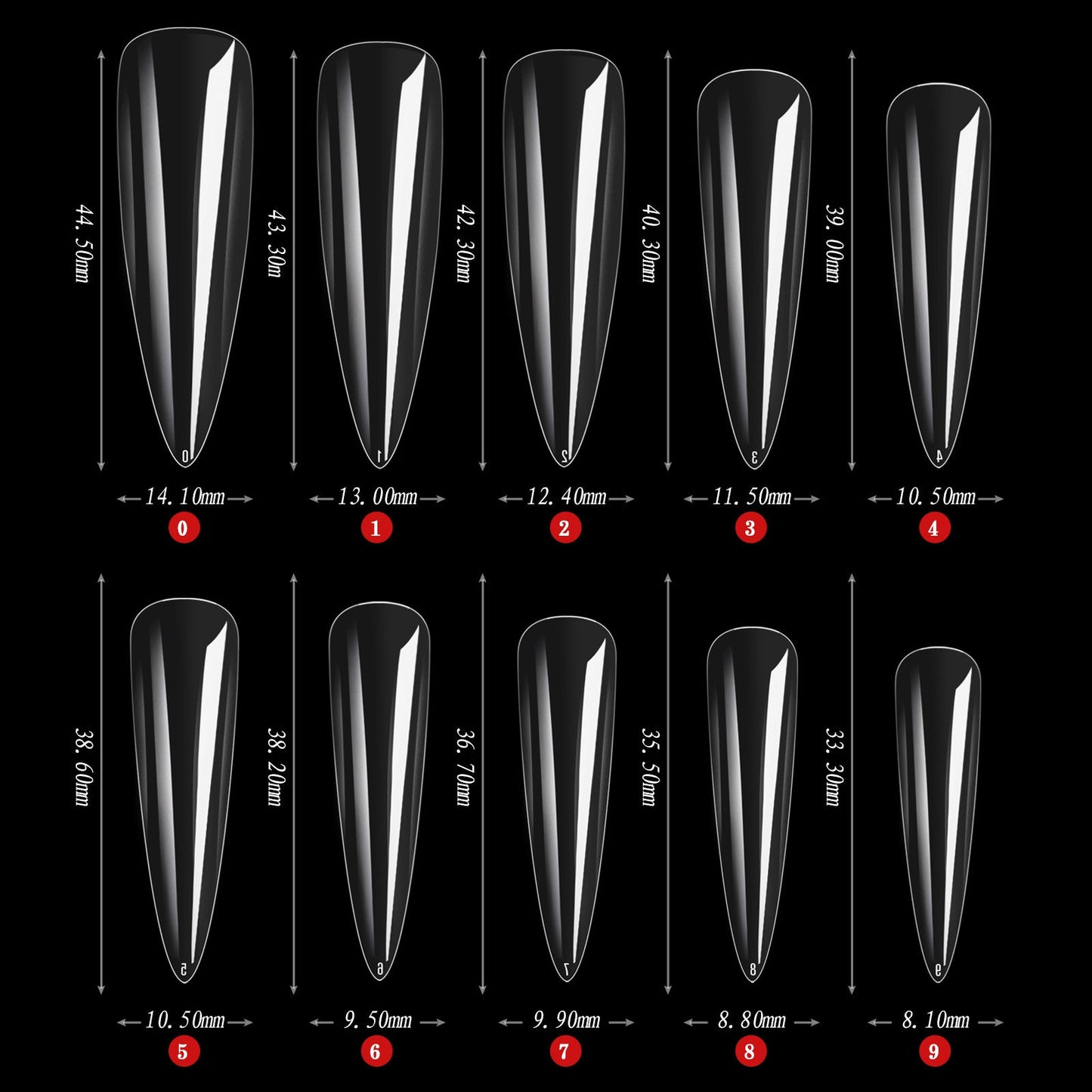 Fake Nail Tips Packet (500 Pcs) Mask Queen Nepal