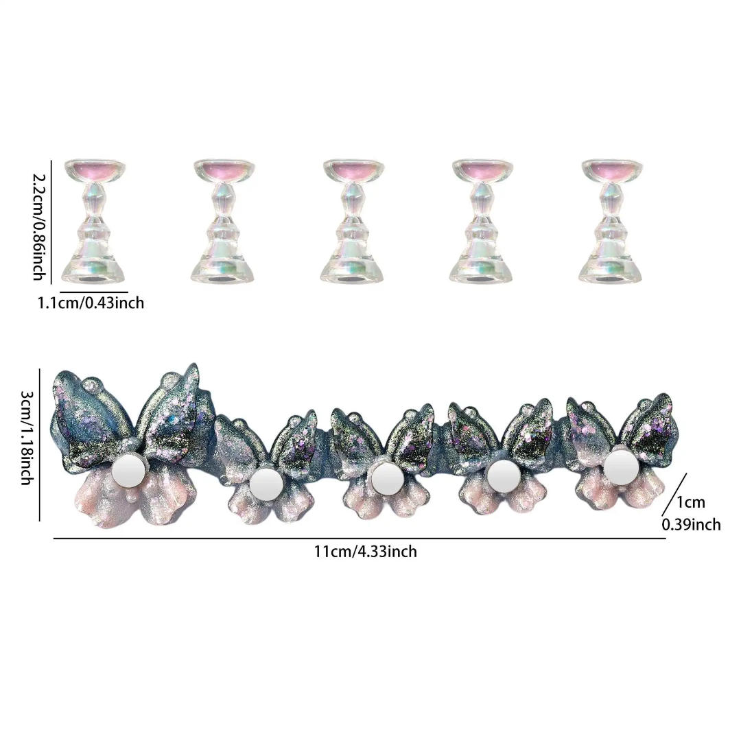 Nail Art Tips Stand Press On Stand Butterfly Mask Queen Nepal