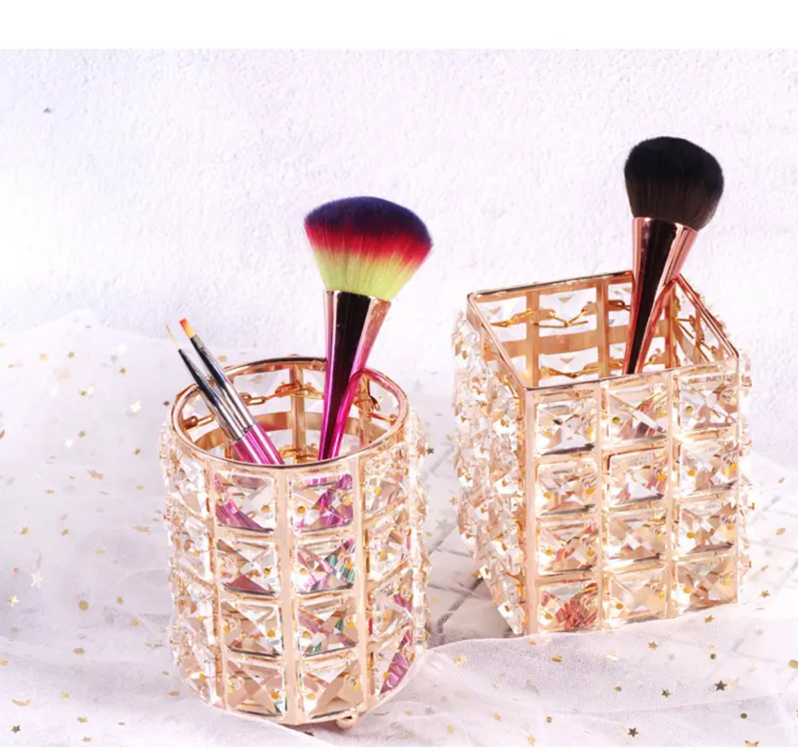 Crystal Brush Holder Storage Cubes For Organizing Mask Queen Nepal