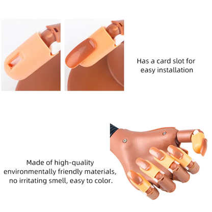 Practice Finger for Acrylic Nails, Mannequin Hands for Nails Practice Mask Queen Nepal
