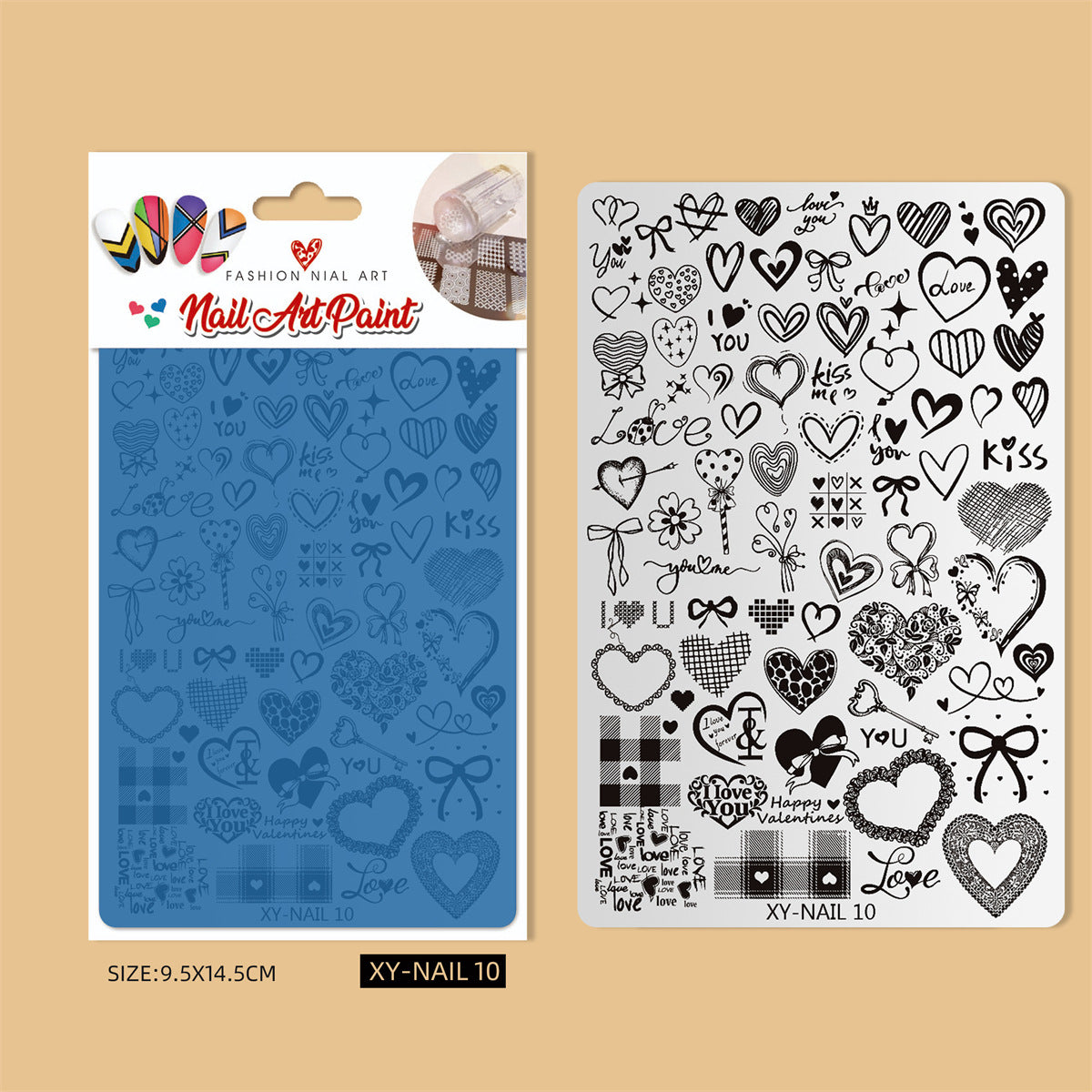 Nail Art Stamping Plate Mask Queen Nepal