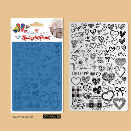 Nail Art Stamping Plate Mask Queen Nepal