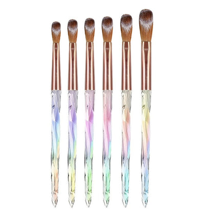 Acrylic Aurora Brush 6Pcs Set Mask Queen Nepal