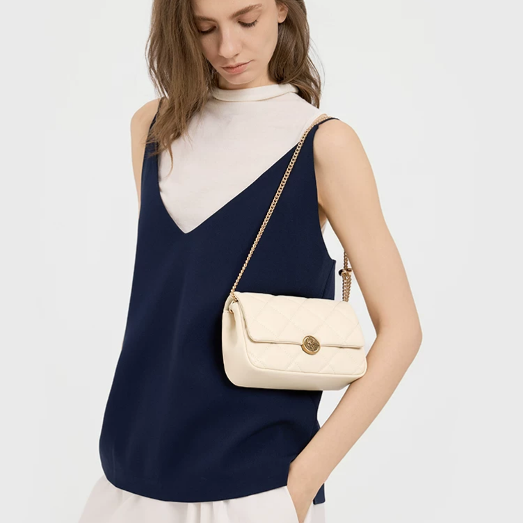 Stella Quilt Soft Metallic Leather Bag GAB-139 Mask Queen Nepal