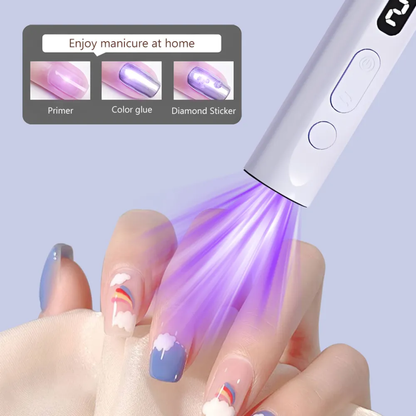 Mini 2-in-1 Rechargeable Nail Drill & UV Lamp Mask Queen Nepal