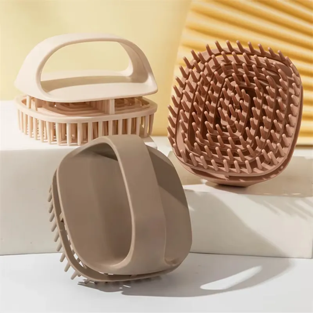 Japanese Style Hair Shampoo Brush, Scalp Massager Scrubber Mask Queen Nepal