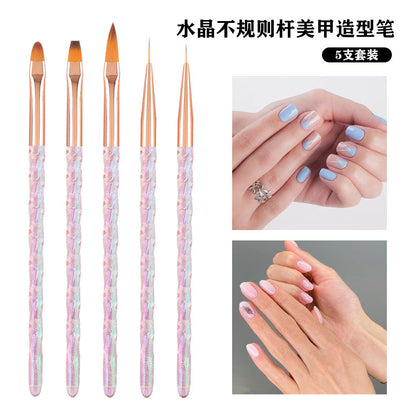 Acrylic Aurora Brush 6Pcs Set Mask Queen Nepal