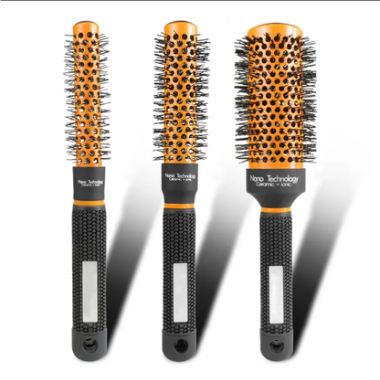 Professional Thermal Ceramic Round Brush — Salon Blowout Styling Mask Queen Nepal