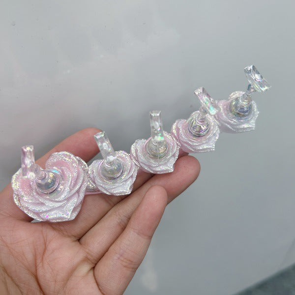 Nail Art Tips Stand Press On Stand Flower Mask Queen Nepal