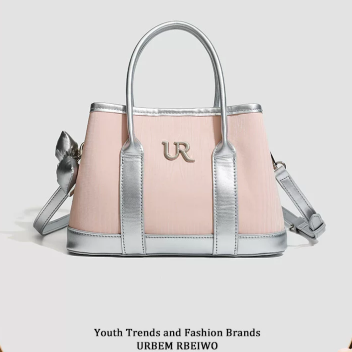 UR Pink Satchel Bow Charm Bag GAB-146 Mask Queen Nepal