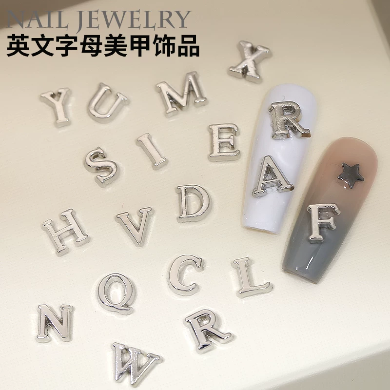 Alphabet Design Nail Art Rhinestone JS117-S1 Mask Queen Nepal