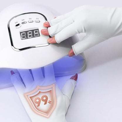 Anti UV Gloves for Nails UV Shield Long Glove Mask Queen Nepal