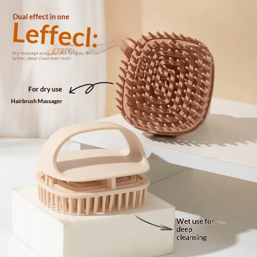 Japanese Style Hair Shampoo Brush, Scalp Massager Scrubber Mask Queen Nepal