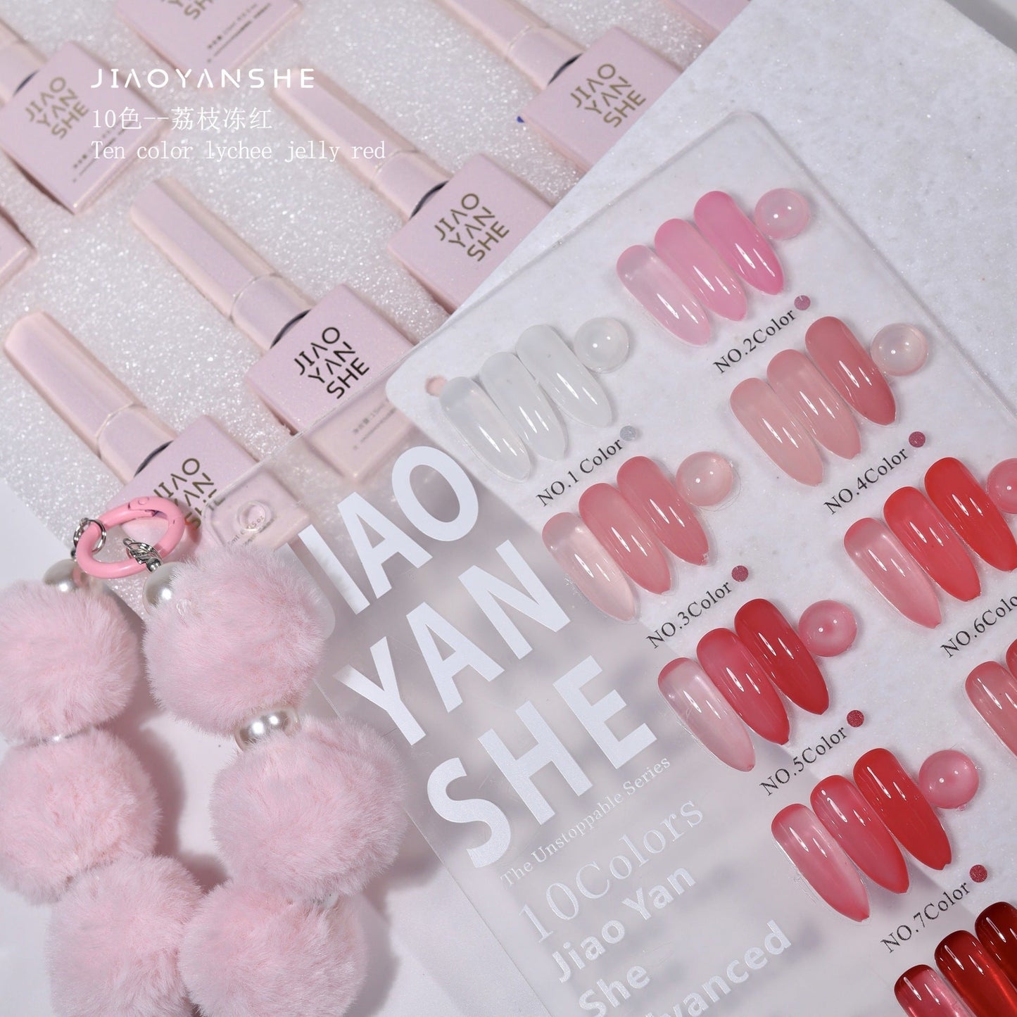 Gel Lab Jelly Red  10 Color Nail Gel Polish Set 15ml Mask Queen Nepal