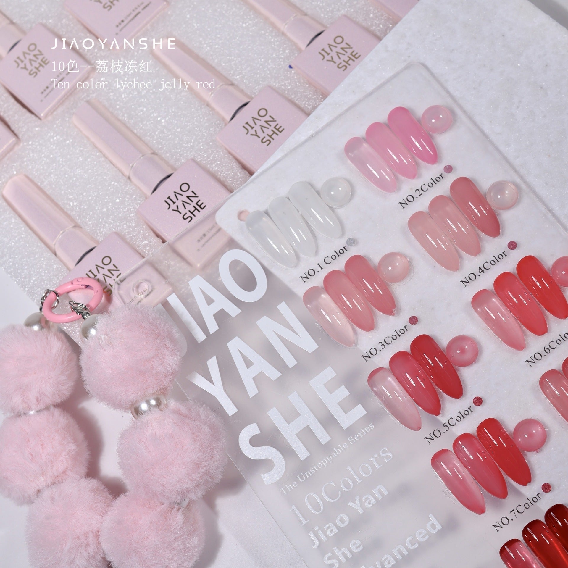 Gel Lab Jelly Red  10 Color Nail Gel Polish Set 15ml Mask Queen Nepal