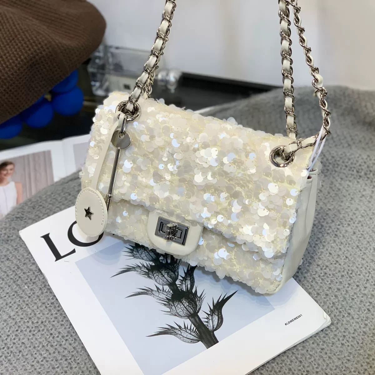 Party Square Meter Fat Lady Shiny Crossbody Bag Easy Beauty Nepal