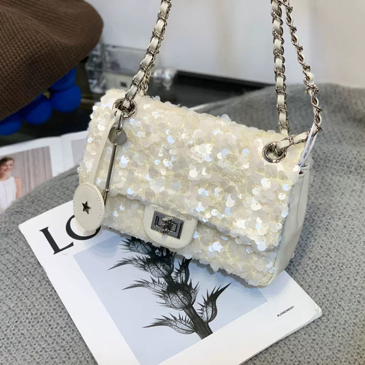 Party Square Meter Fat Lady Shiny Crossbody Bag Easy Beauty Nepal