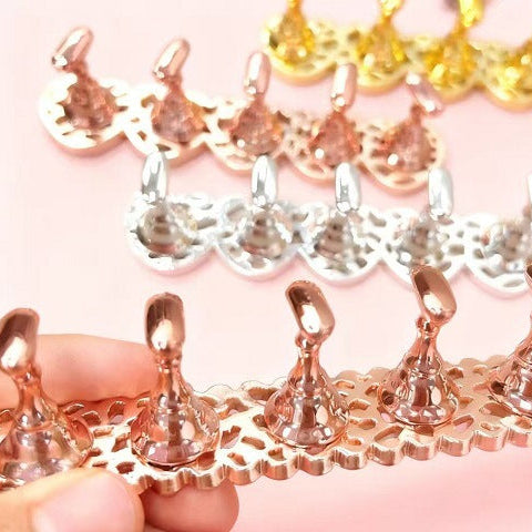 Nail Art Tips Stand Press On Stand Steel Mask Queen Nepal