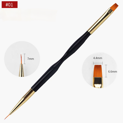Professional Nail Art Dual Ended Brush Mask Queen Nepal