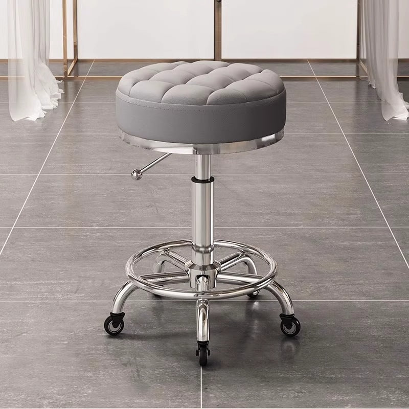 Adjustable Swivel Salon Stool With Silent Wheels Mask Queen Nepal