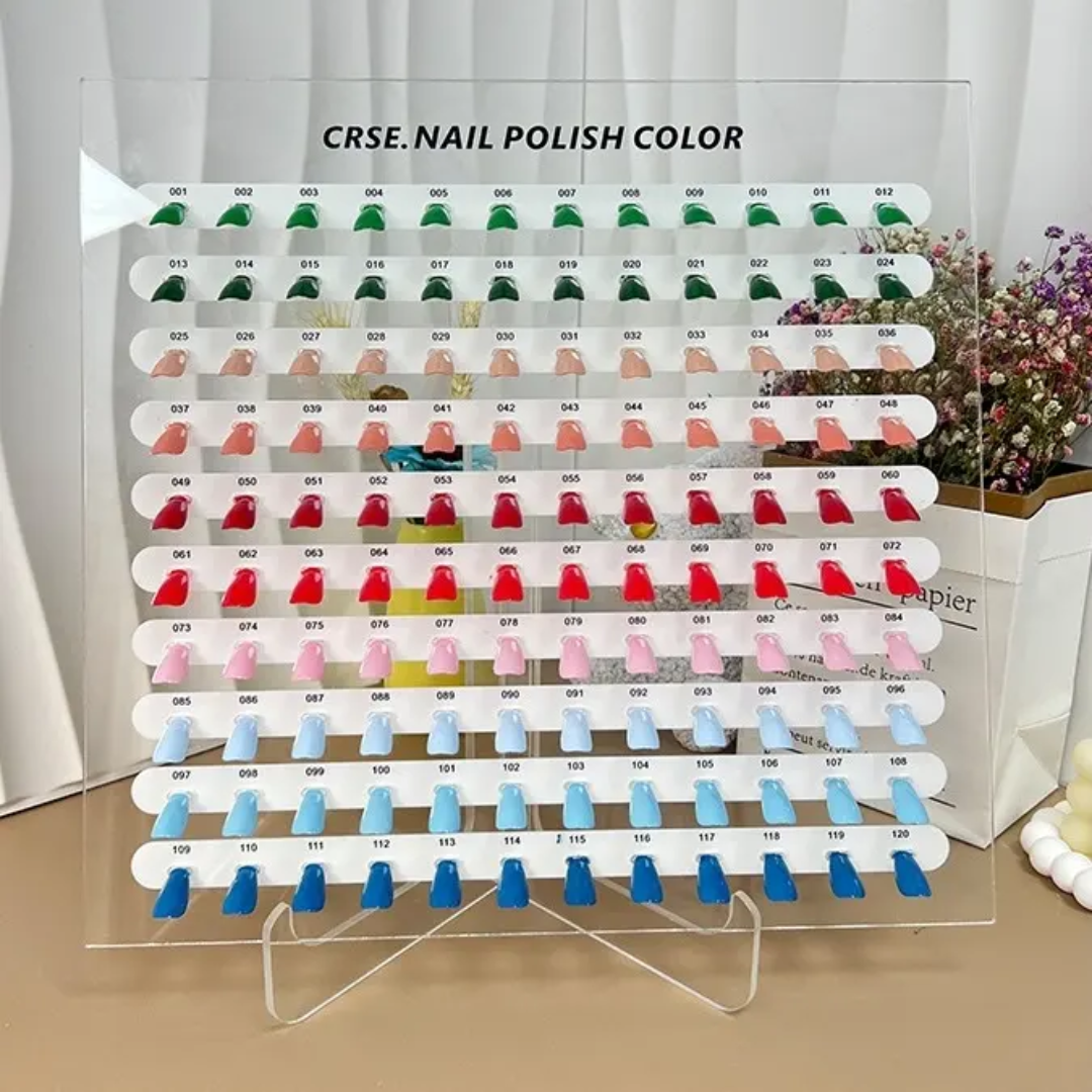 Gel Color Nail Art Display Board(60/90/120 color) Mask Queen Nepal
