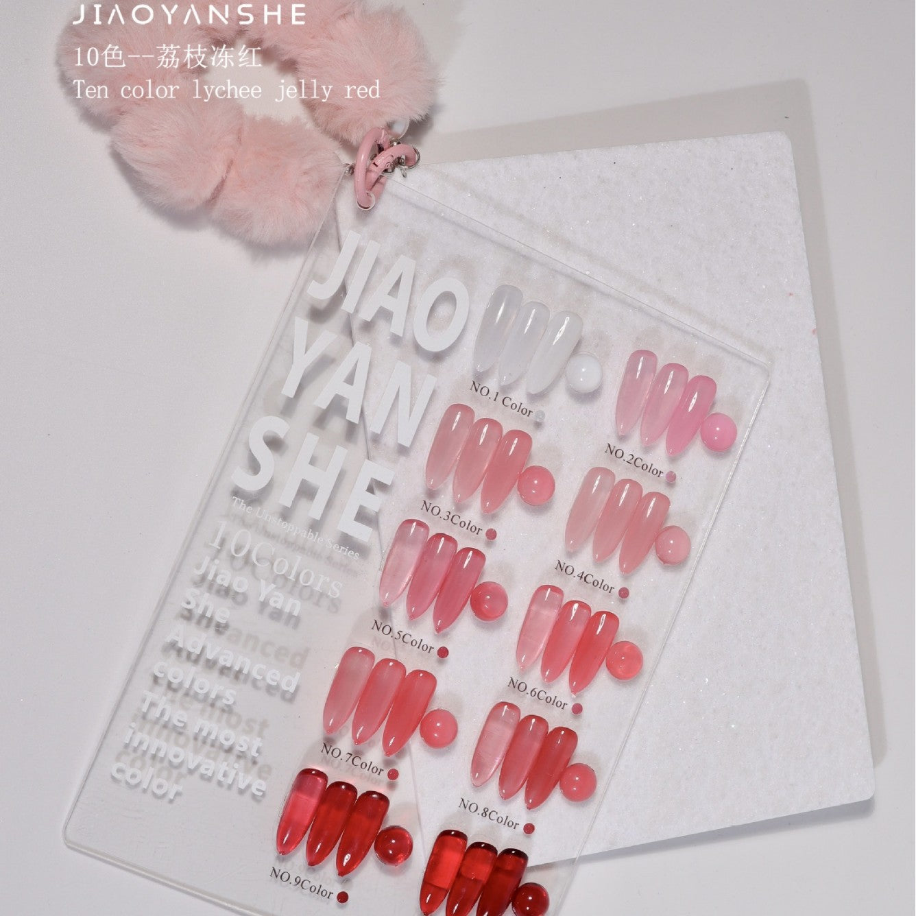 Gel Lab Jelly Red  10 Color Nail Gel Polish Set 15ml Mask Queen Nepal
