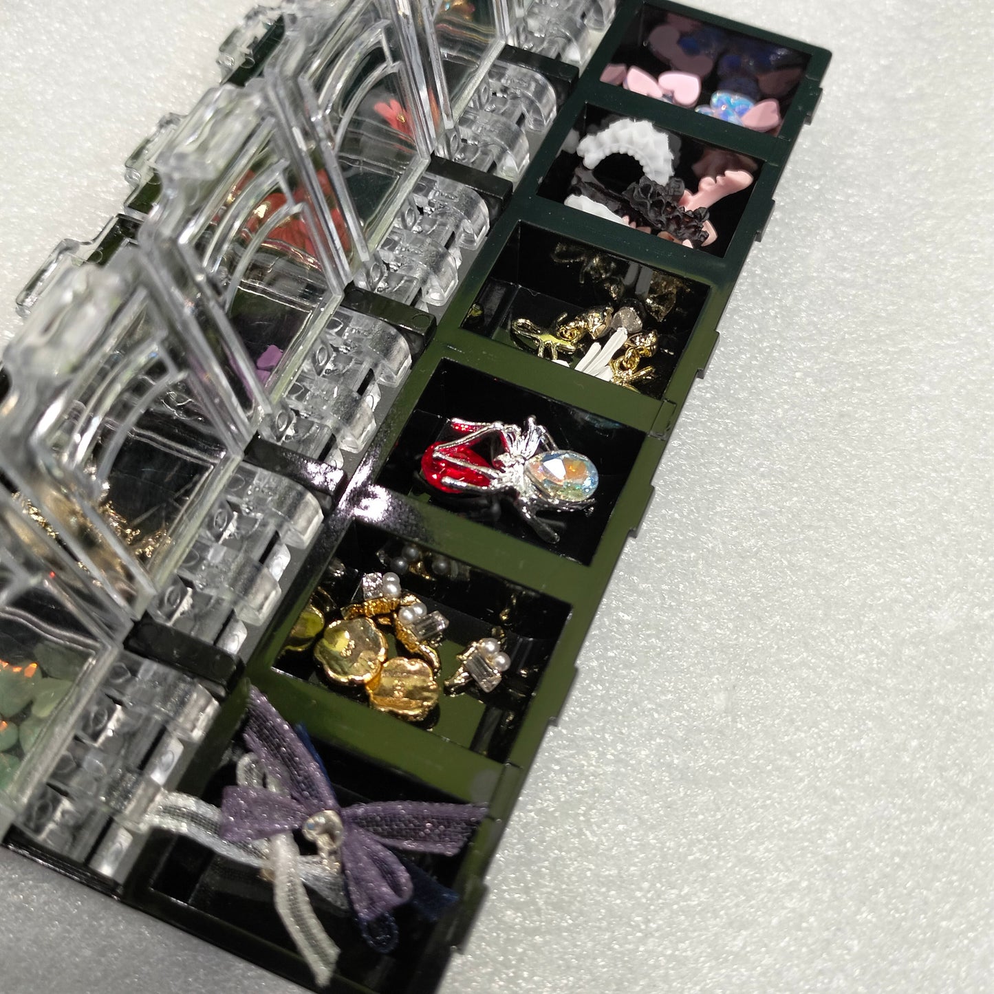 12 Grid Nail Art Stone Mask Queen Nepal