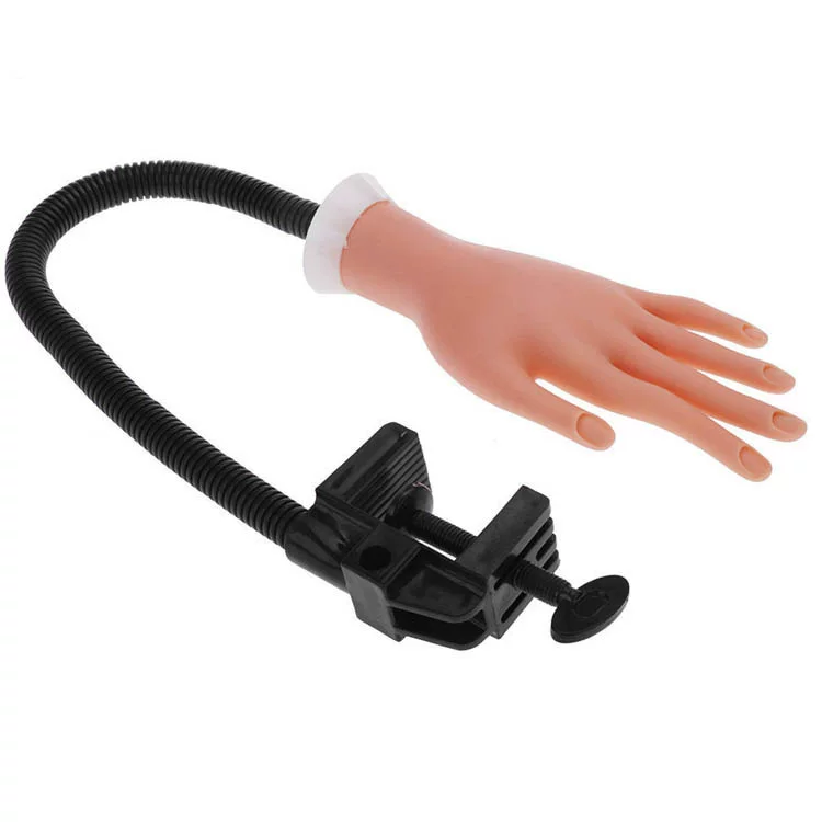 Flexible Gooseneck Nail Practice Hand With Desk Clamp Holder Mask Queen Nepal