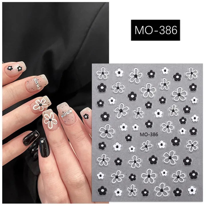 MOSR Nail Art Flower DIY Sticker For Nails Mask Queen Nepal