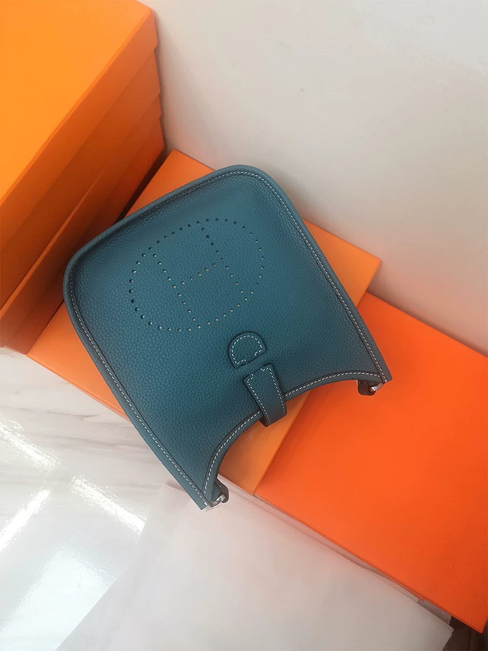 Hermès Evelyne III 29 Clemence Bag GAB-144 Mask Queen Nepal