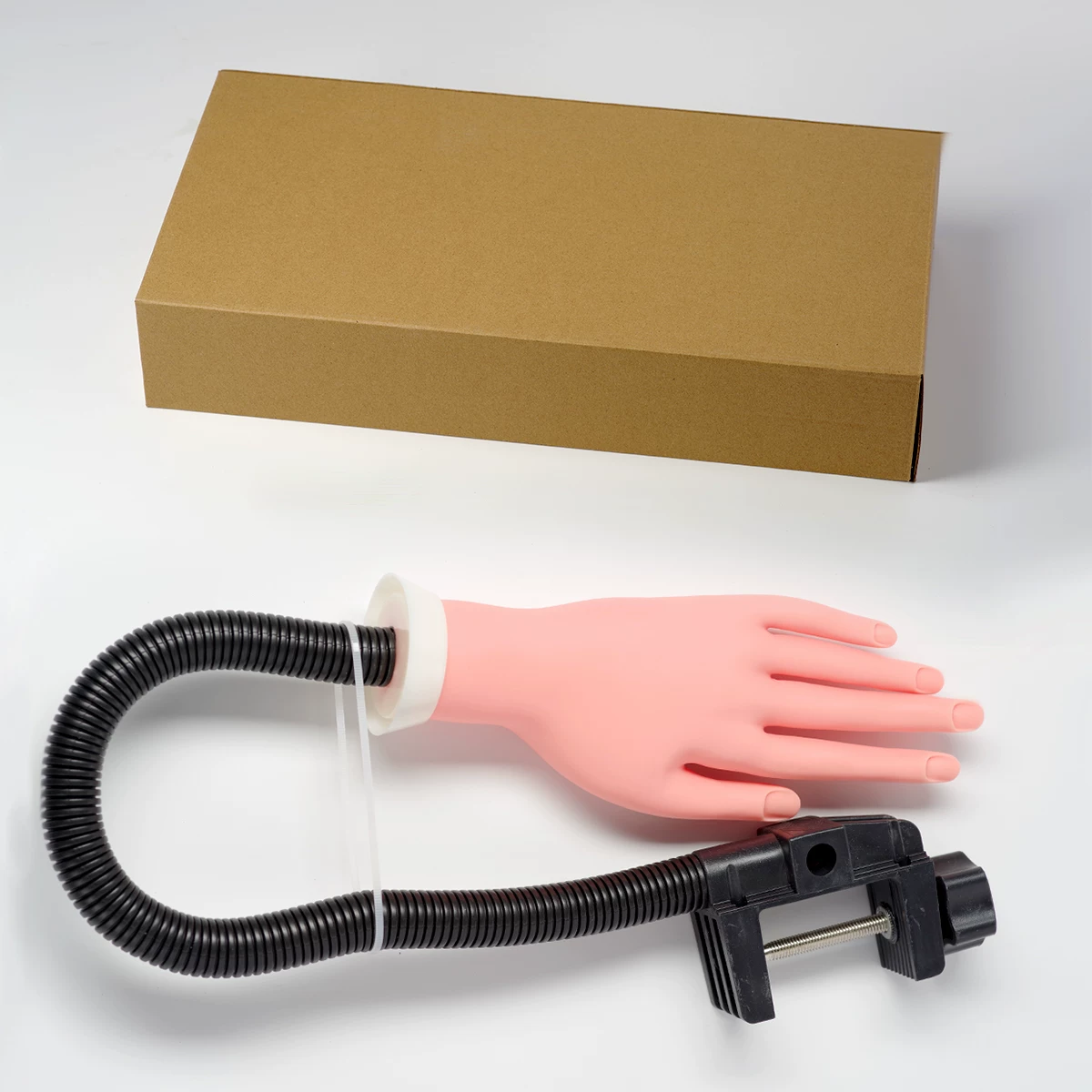 Flexible Gooseneck Nail Practice Hand With Desk Clamp Holder Mask Queen Nepal